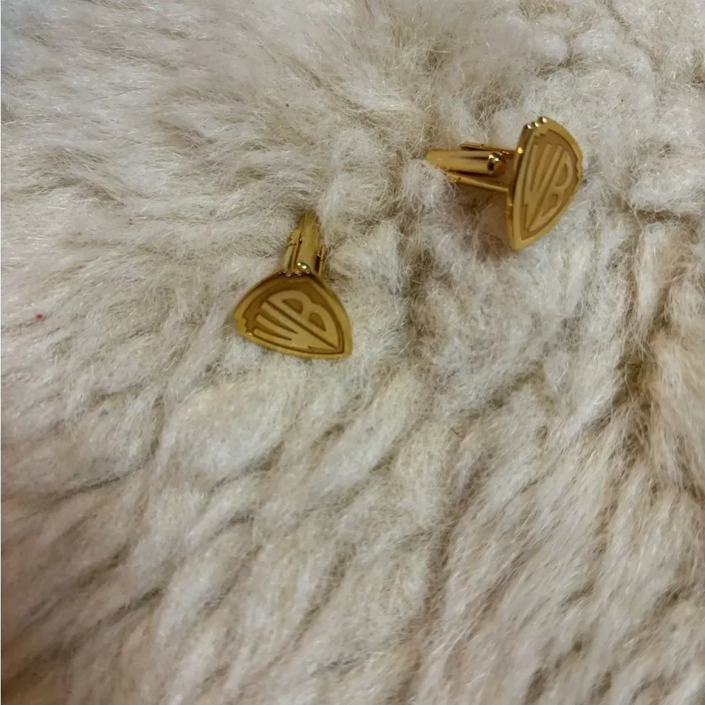 Warner Bros. Gold Shield Cufflinks